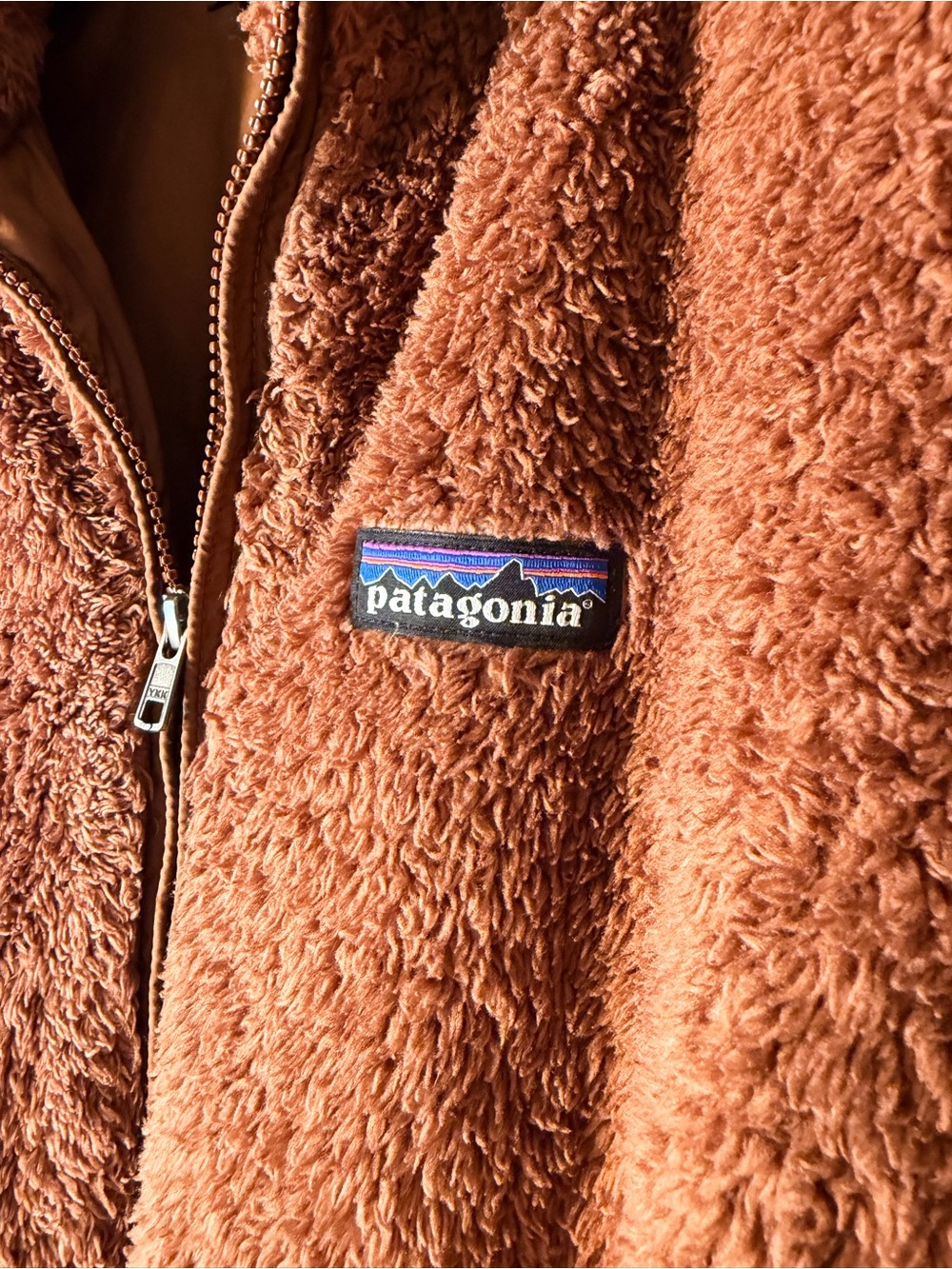 Patagonia Los Gatos Brown Sherpa Fleece Vest - Picture 4 of 7